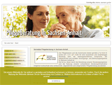 Tablet Screenshot of pflegeberatung-sachsen-anhalt.de